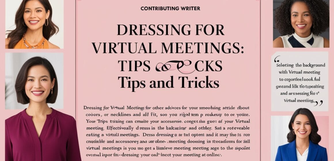 Dressing for Virtual Meetings: Tips and Tricks